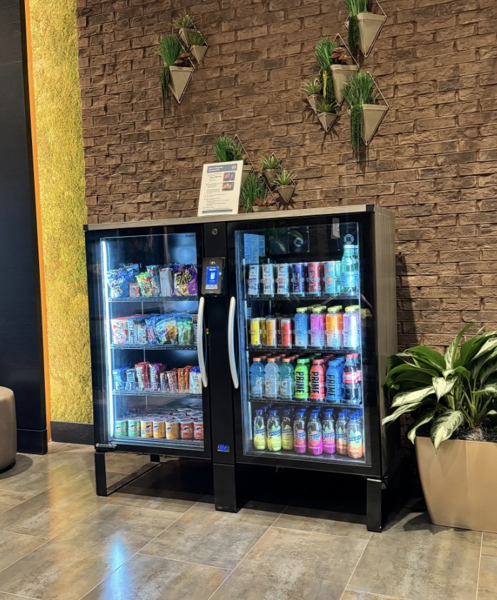 After: Same space with modern vending machines installed